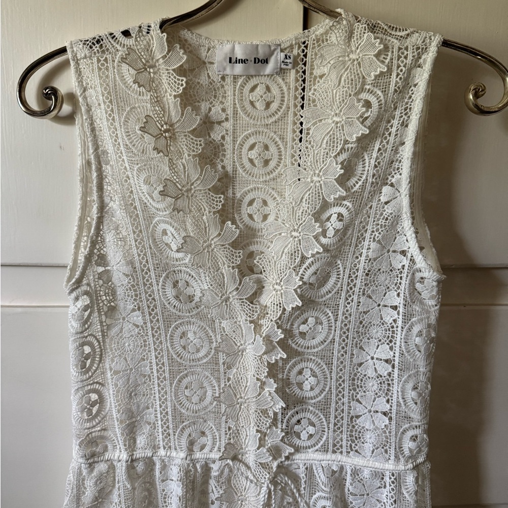 Line + Dot Lace Robe / Loungewear / Coverup